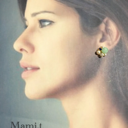 《Mami.t》天然石とパールのイヤリング 2枚目の画像