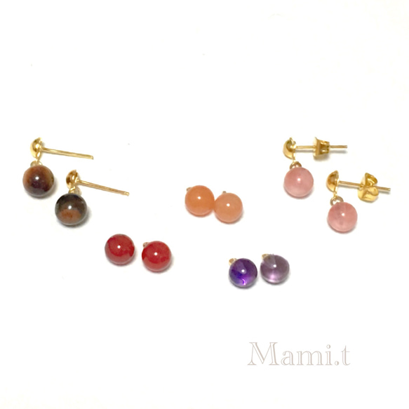 《Mami.t》   再販×10 ♡小さな一粒ピアス 1枚目の画像