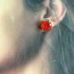 《Mami.t》   再販♡真っ赤なスターフラワーのイヤリング 3枚目の画像
