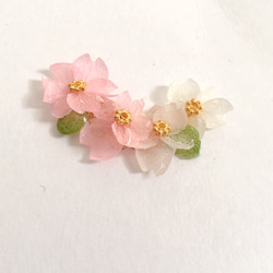 《Mami.t》  2色の桜イヤーカフ（片耳） 8枚目の画像