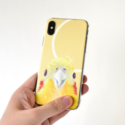 粉彩風微浮雕 玄鳳鸚鵡圖案手機殼 // Phone Case 第5張的照片