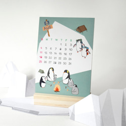 2020年好動小企鵝桌曆 // 明信片尺寸 第4張的照片