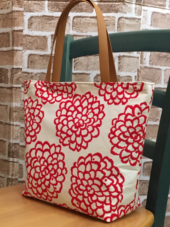 【美品】PORTER × bonica dot 花柄 赤 トートバッグ PORTER × bonica dotコラボトートバッグ ポーター ボニカドット