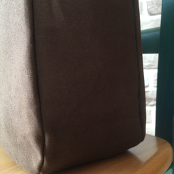 茶色帆布の2wayバッグ（Lサイズ） 2枚目の画像