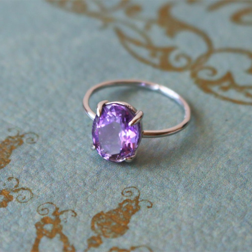 ◇SV925 ピンクアメジスト 11号 リング creema限定 2月誕生石 指輪