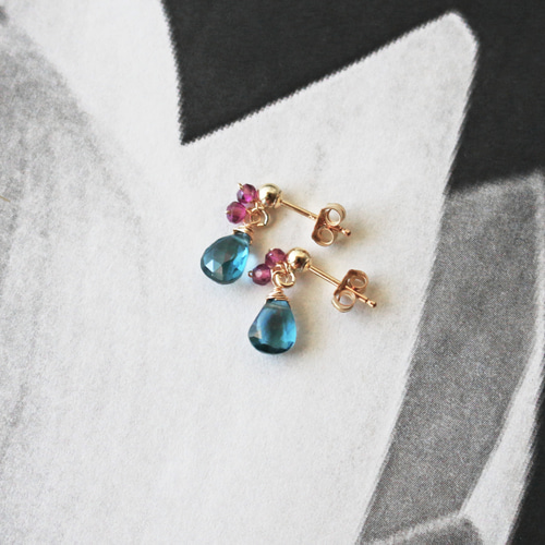 専用】ブルートパーズ /ガーネット Shinoページ☆ブルートパーズ