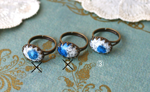 ◆K2石青，環，天然石 第3張的照片