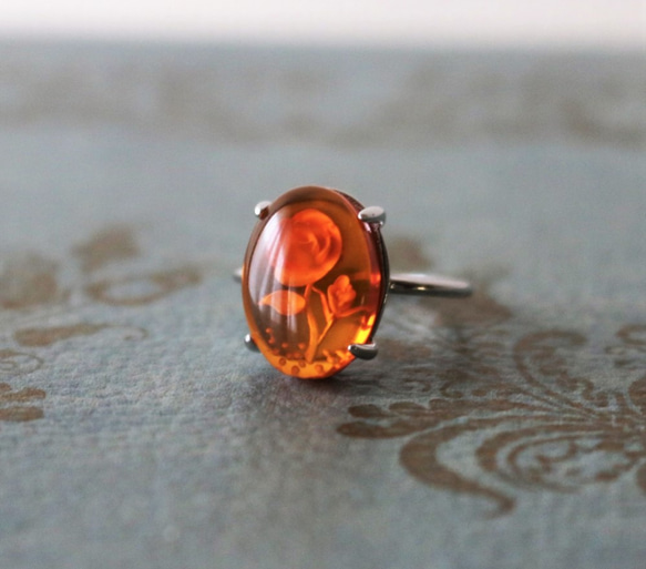 ◇creema限定、SV925、バルティックアンバー（バルト海近産琥珀