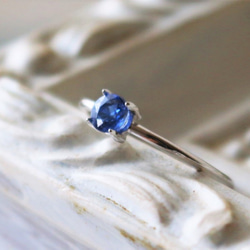 ◆SV925寶石品質藍晶石精美戒指11號13號天然石禮物 第4張的照片