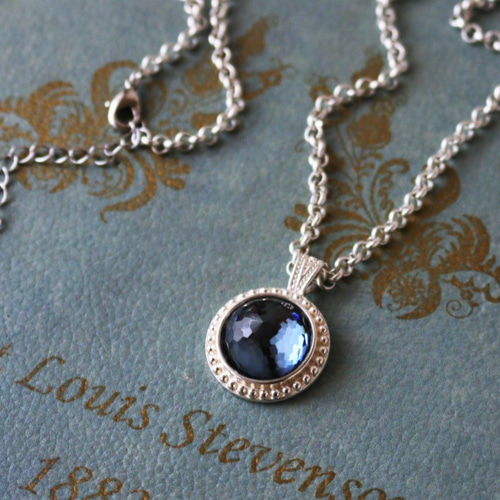 ◇1970年代ヴィンテージスワロフスキー ブルーシール ローズカット  