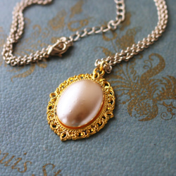 ◆復古亞克力珍珠，仿古風格，項鍊，一件 第2張的照片