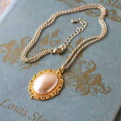 ◆復古亞克力珍珠，仿古風格，項鍊，一件 第3張的照片