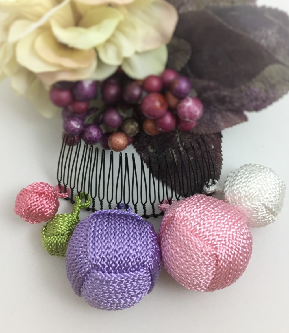 和コーム（五音　2花）　結婚式　お正月　七五三　入学式　卒業式