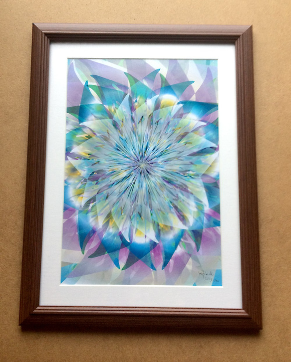 光絵「Shiny lily」フレーム入り/Sold 2枚目の画像