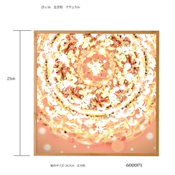 光絵「カテドラルの光Ⅳ」正方形フレーム入り【受注製作】 3枚目の画像