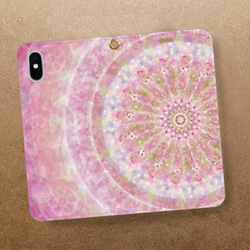 光絵「pink-無条件の愛」手帳型スマホケース【受注生産】 1枚目の画像