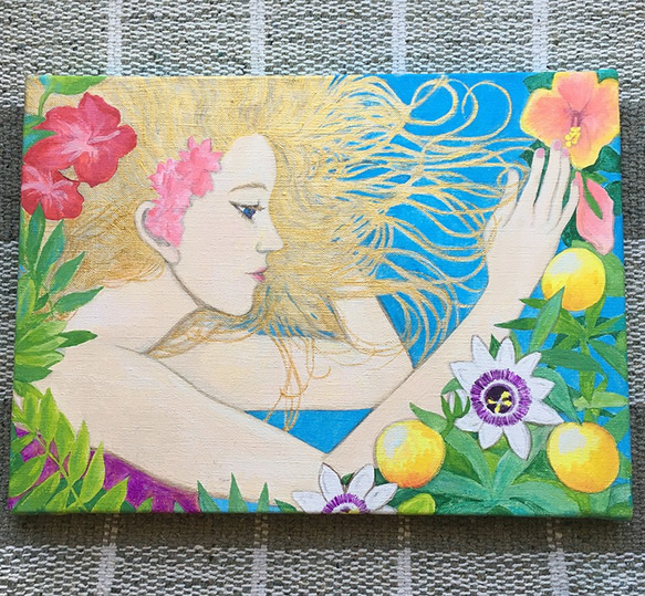 南の島の花咲かす女神・初夏＜原画＞Sale 2枚目の画像