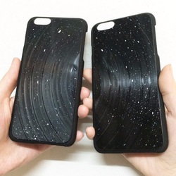 iPhone 6 Plus / 6S Plus 黑膠唱片 手機殼 保護殼 星塵 星空 第1張的照片