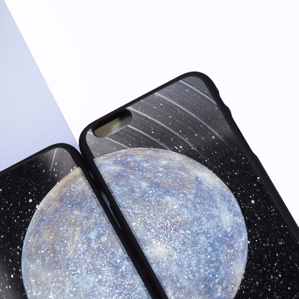 iPhone 5 / 5S SEケース 保護シェル  惑星 ブルー マーキュリー 水星 Mercury ビニールレコード 7枚目の画像
