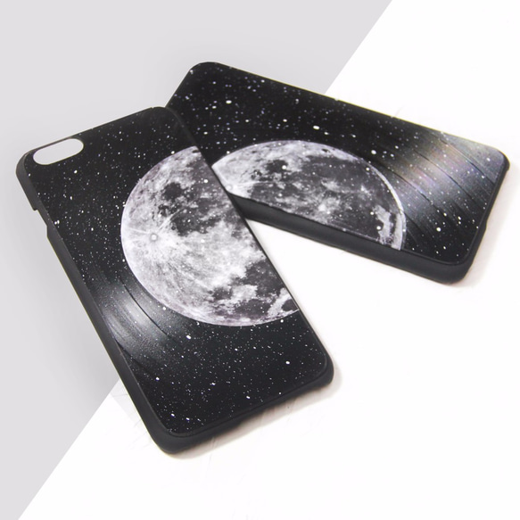 iPhone 6 / 6S 月球 月亮 Moon 黑膠唱片 手機殼 保護殼 Phone Case (可以刻名) 第2張的照片