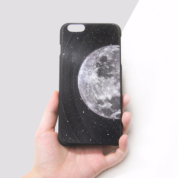 iPhone 6 / 6S 月球 月亮 Moon 黑膠唱片 手機殼 保護殼 Phone Case (可以刻名) 第4張的照片