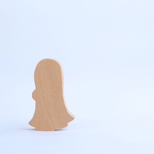 手工木製磁合擺設 木質模型 色色鬼 禮物訂製 第4張的照片