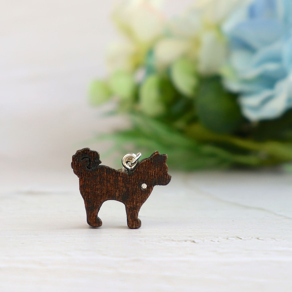 手作りの木製ペンダント犬。柴犬ペンダント/ペンダント ギフトのカスタマイズ 2枚目の画像