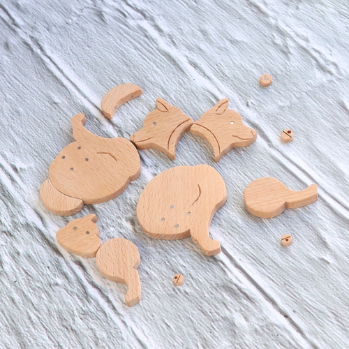 手作りの木製磁気装飾木製モデルうんち犬ギフトのカスタマイズ その他