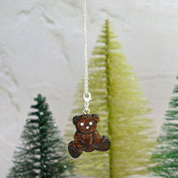手工木製吊飾 玩偶熊  魅力  墜子 禮物訂製 第3張的照片
