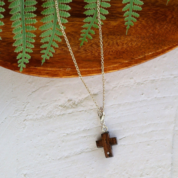 手工木製吊飾＠ 十字架     吊飾／墜子 禮物訂製 第3張的照片