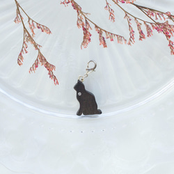 手工木製吊飾 貓 魅力 墜子 禮物訂製 第1張的照片
