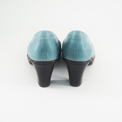 刺繡手工高跟女鞋-祈芙相艾(青藍) 第4張的照片