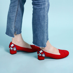 手作り靴-たんぱぱ(紅色) 2枚目の画像