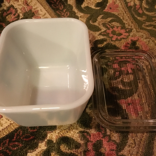ミルクガラス オールドパイレックス old pyrex キャセロール
