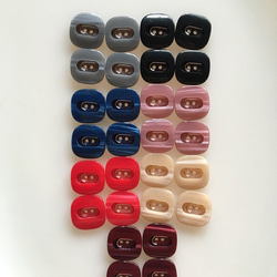 好きな色を選んで下さい！ アンティーク ボタン 4個 ビンテージ 昭和 レトロ 個性的 ハンドメイド素材 デッドストック 5枚目の画像