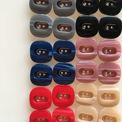 好きな色を選んで下さい！ アンティーク ボタン 4個 ビンテージ 昭和 レトロ 個性的 ハンドメイド素材 デッドストック 6枚目の画像