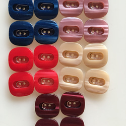 好きな色を選んで下さい！ アンティーク ボタン 4個 ビンテージ 昭和 レトロ 個性的 ハンドメイド素材 デッドストック 8枚目の画像