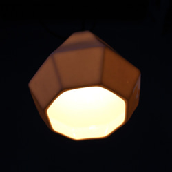 ペンダントランプ ボーンチャイナ シンプルモダン 照明 白磁 八角 9枚目の画像