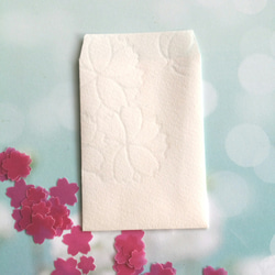 伊予和紙の桜咲くぽち袋8枚セット 2枚目の画像
