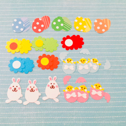 再販］うさぎとひよこのイースターセット シール・ステッカー kamitote