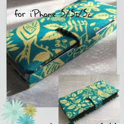 手帳型iPhoneケース for 6s/6/5s/5/5c ～北欧　fairy tale Flowers～ 5枚目の画像