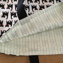 おすまし猫さんのお道具袋(レッスンバッグ)/【入園・入学】 2枚目の画像