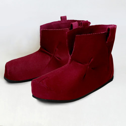 Cross Dimple Canvas Boots 第1張的照片