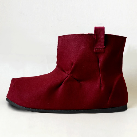 Cross Dimple Canvas Boots 第3張的照片
