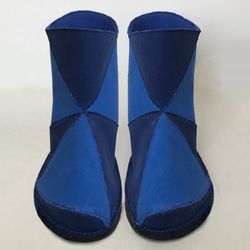 Diagonal Canvas Boots 第1張的照片