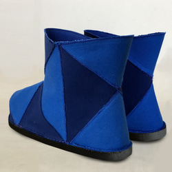 Diagonal Canvas Boots 第3張的照片