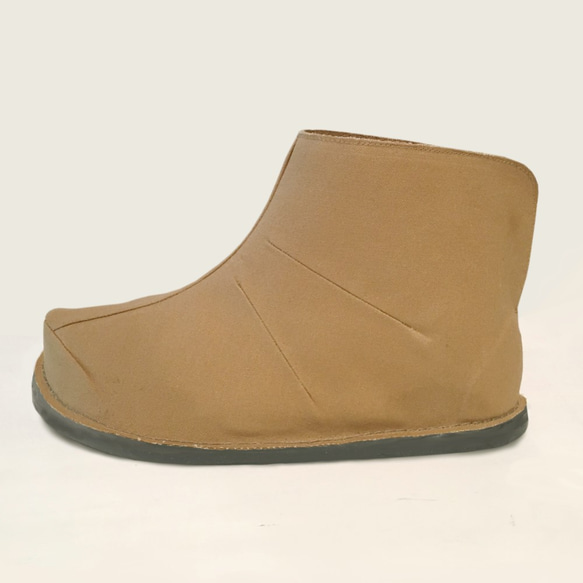 Back Slit Canvas Boots 第2張的照片