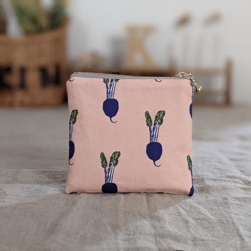 春色ラディッシュ ポーチ/SS ミニポーチ お薬ポーチ スリム フラット  