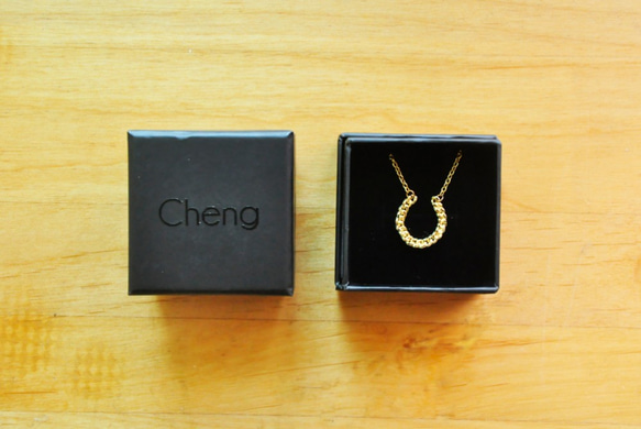 ∥Cheng Jewelry∥ Bochim Angel - "Gold chain - Horseshoe" Neck 5枚目の画像