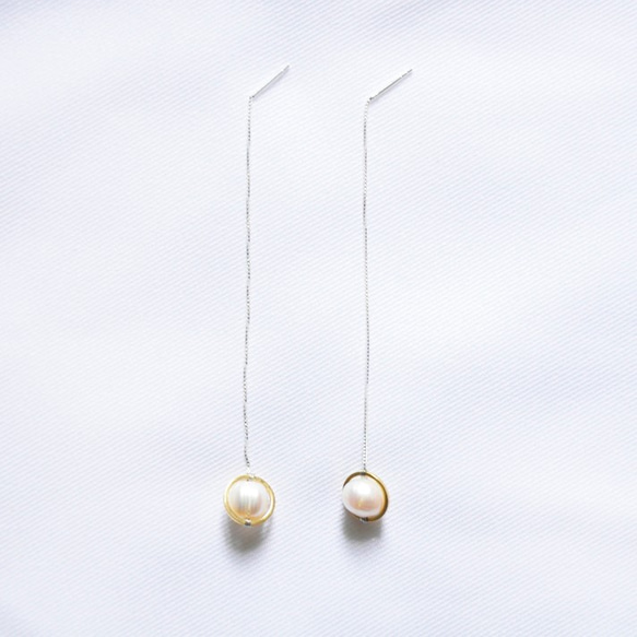 ∥Cheng Jewelry∥ Hannah's Prayer - pearl silver earring 1枚目の画像